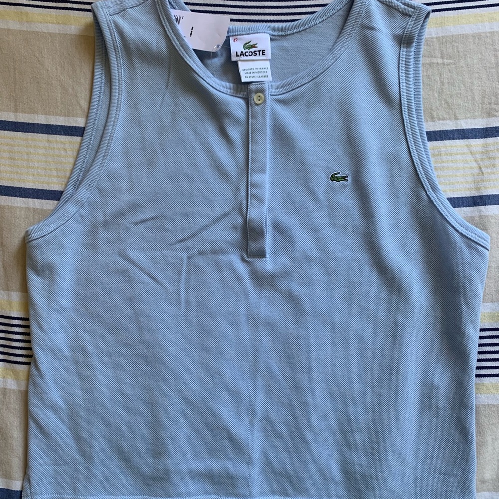 NWT Lacoste tank polo stretch pigue SIZE 40